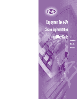 IRS Employment Tax e-file Guide