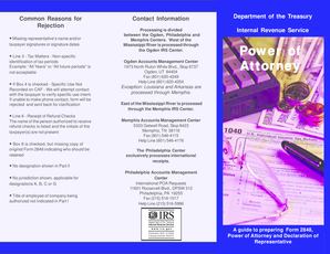 IRS Form 2848 Power of Attorney