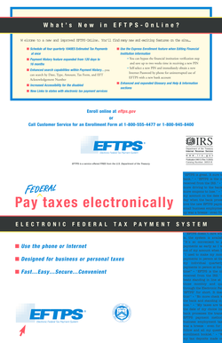 EFTPS Online Enrollment and Payment Guide