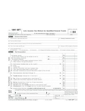 US Federal Form 1041-QFT