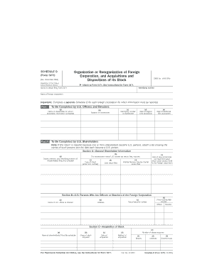 IRS Form 5471 Schedule O