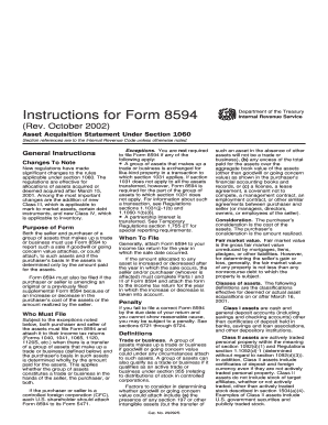 Form 8594 Instructions
