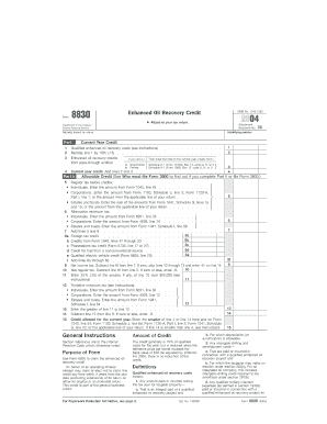 IRS Form 8830 2004