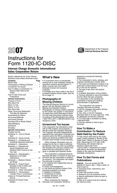 Instructions for Form 1120-IC-DISC