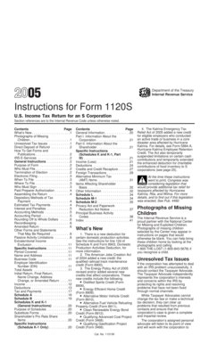 2005 Form 1120S Instructions