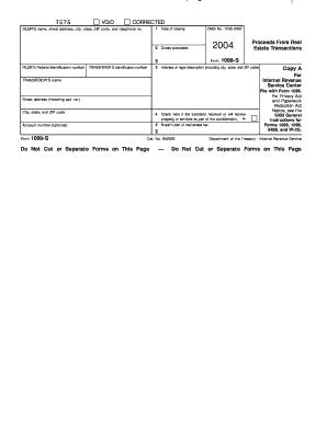 IRS Form 1099-S 2003