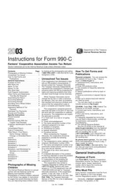 Form 990-C Instructions