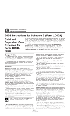 2003 Instructions for Schedule 2 (Form 1040A)