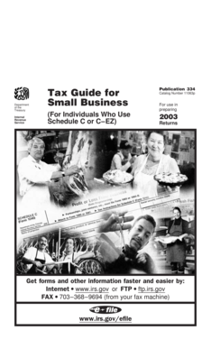 IRS Publication 334 Tax Guide