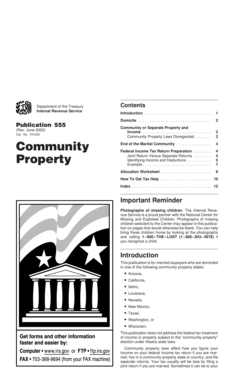 IRS Publication 555 Community Property