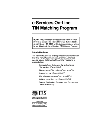 IRS TIN Matching Program Guidelines