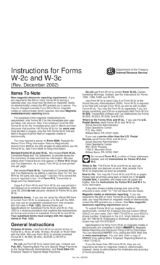 Instructions for Forms W-2c and W-3c