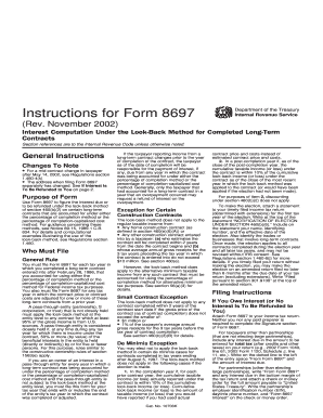 IRS Form 8697 Instructions