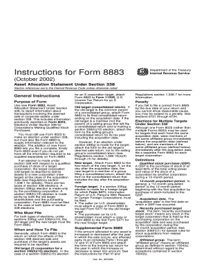 Form 8883 Instructions