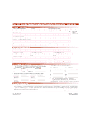 IRS Form 8655 Reporting Agent Authorization
