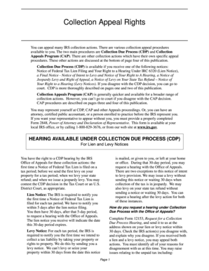 IRS Collection Appeal Rights Guide