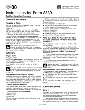 IRS Form 8839 Instructions