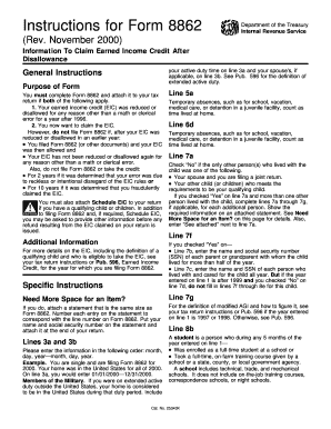 Form 8862 Instructions