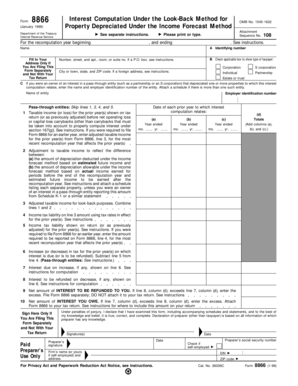 Form 8866 Interest Computation