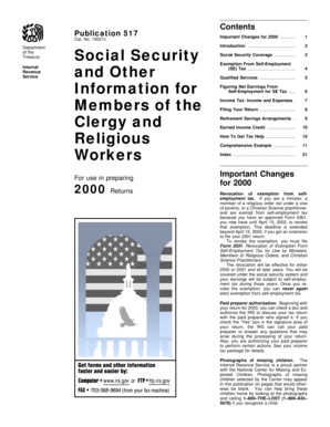 IRS Publication 517 Social Security Coverage