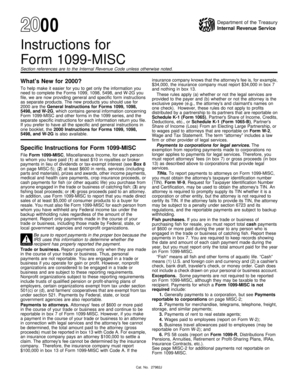 IRS Form 1099-MISC Instructions