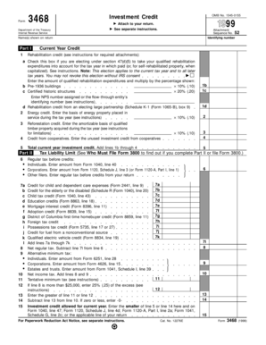IRS Form 3468 Investment Credit