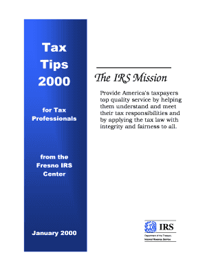 IRS Tax Tips 2000