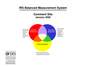 IRS Balanced Measurement System Comment Form