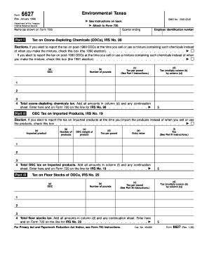 Form 6627 Environmental Taxes