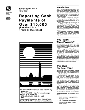 IRS Form 8300 Instructions