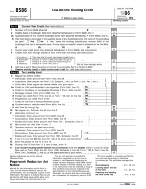 Form 8586 Low-Income Housing Credit