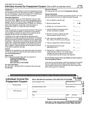 what is a tax prepayment coupon form