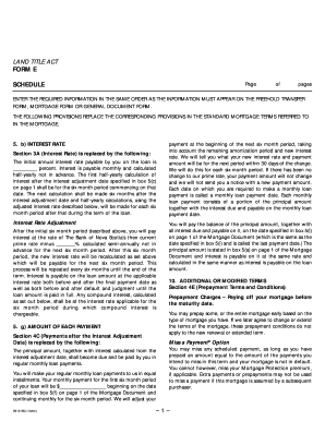 Land Title Act Form E