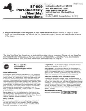 New York State Sales and Use Tax Return