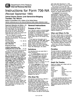 Instructions for Form 706-NA