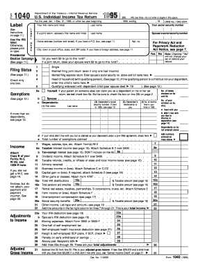 1995 form 1040