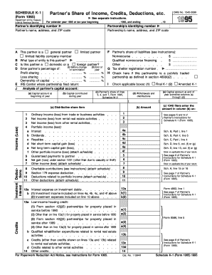 Schedule K-1 Form 1065