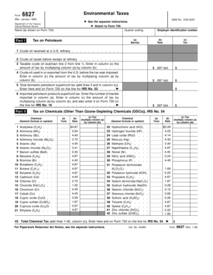 Form 6627 Environmental Taxes