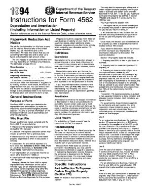 Instructions for Form 4562