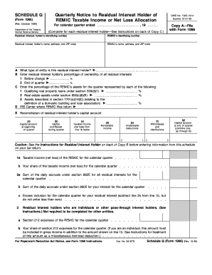 Schedule Q Form 1066