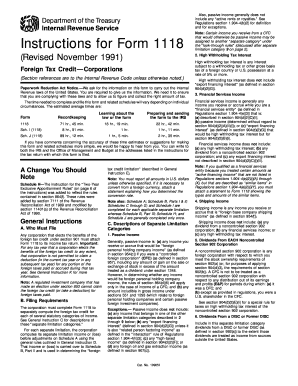 Instructions for Form 1118