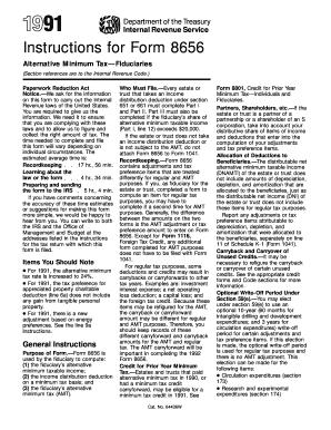 Instructions for Form 8656