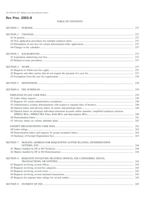 IRS Revenue Procedure 2003-8