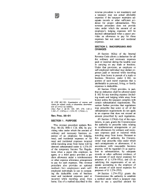 IRS Revenue Procedure 96-64