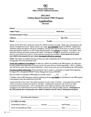 Chicago Public Schools Preschool Application