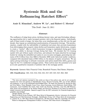 Systemic Risk and the Refinancing Ratchet Effect - argentumlux