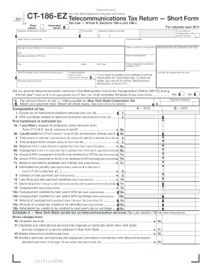 New York Telecommunications Tax Return