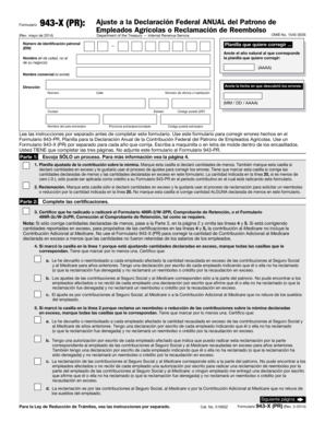 Formulario 943-X (PR)