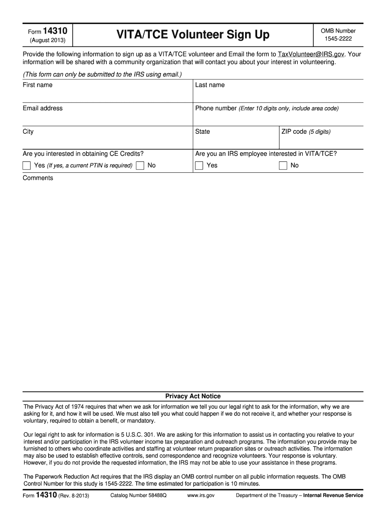 form 14310 2011 Preview on Page 1