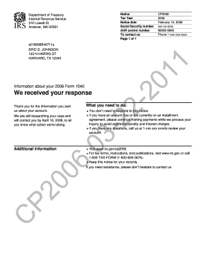 IRS Notice CP2006
